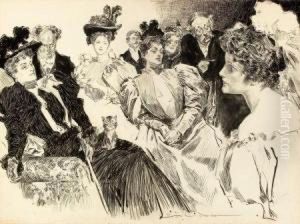 Tea Room by Charles Dana Gibson