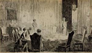 Dinner Party by Charles Dana Gibson