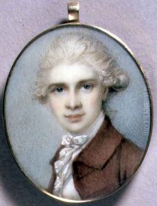 Portrait Miniature of a Young Man in a Brown Coat, 1780's