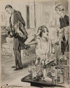 Behind Schedule by Charles Dana Gibson