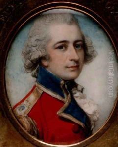 Portrait miniature of Captain, The Hon, Edmund Phipps, 1788 by Richard Cosway