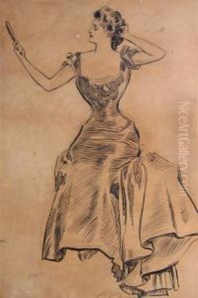 Woman With Mirror - view 1
