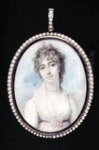 Portrait miniature of Mrs Arbuthnot, first wife of Charles Arbuthnot, 1796 by Richard Cosway