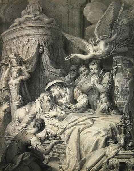 The Death of Leonardo in 1519 - view 1