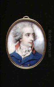 Portrait miniature of Major General William, The Viscount Fielding, c.1790 by Richard Cosway