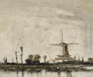 Mill Near Leyden, Holland