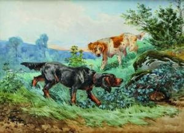 Chien De Chasse by Hippolyte Jean Adam Gide