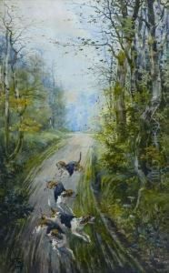 Poursuite Dans La Tranchee by Hippolyte Jean Adam Gide