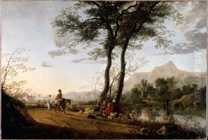 A Road Near A River by Aelbert Cuyp