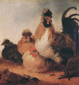 Rooster and Hens by Aelbert Cuyp