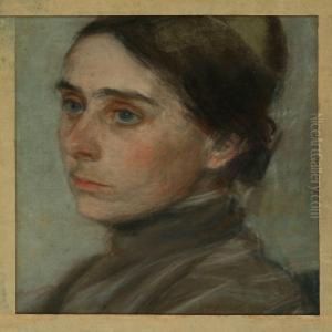 Portrait Of A Woman by Harald Giersing