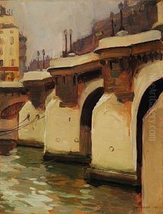 Widok Pont Neuf W Paryzu 1893 R.