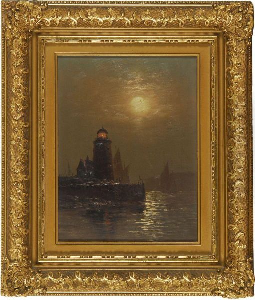 Moonlit Lighthouse - view 1