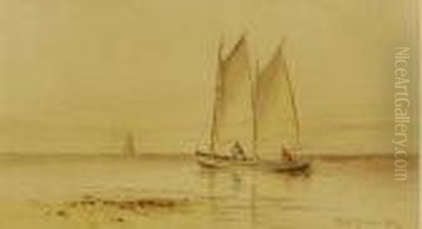 Small Two-masted Vessel Off The Coast - view 1