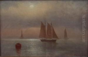 Sailing Off The Coast. by Charles Henry Gifford