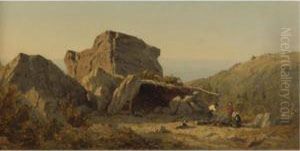 The Camp On Mansfield Mountain, Vermont by Sanford Robinson Gifford