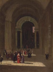 In Saint Peter's, Rome by Sanford Robinson Gifford
