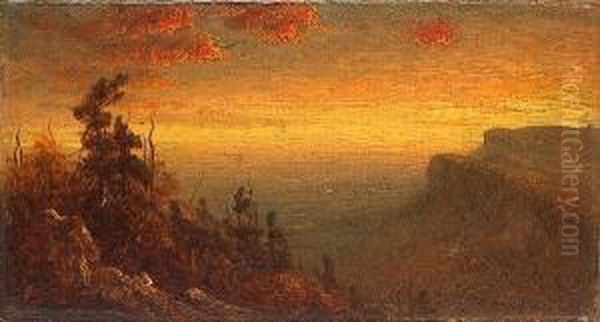 Study For Twilight In The Shawangunk Mountains - view 1