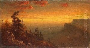 Study For Twilight In The Shawangunk Mountains by Sanford Robinson Gifford