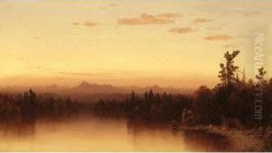 Twilight In The Adirondacks by Sanford Robinson Gifford
