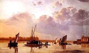 Boats on a River by Aelbert Cuyp