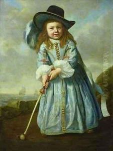 Child Playing Golf by Aelbert Cuyp