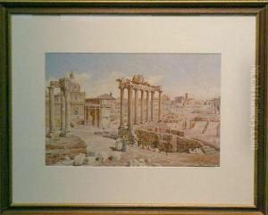 View Of The Roman Forum by Roberto Gigli
