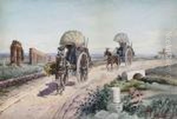 Carriages On The Via Appia - view 1