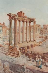 The Temple Of Saturn, The Forum, Rome by Roberto Gigli