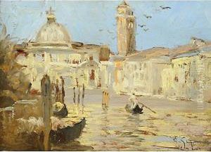 Canale A Venezia by Eugenio Gignous