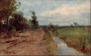 Paesaggio Con Torrente by Eugenio Gignous