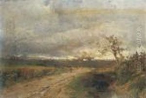 Sentiero Lungo Il Ruscello by Eugenio Gignous