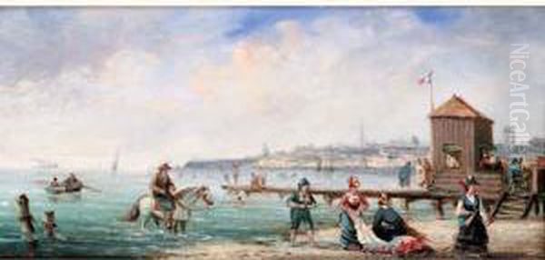 Scene De Plage, Circa 1880 - view 1