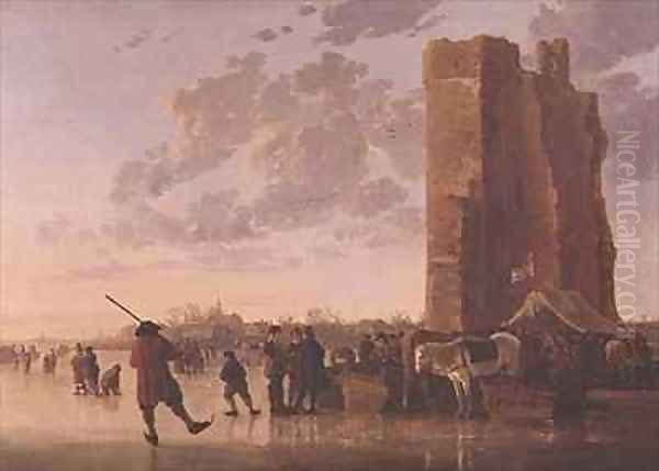 View of the Maas in Winter - view 1