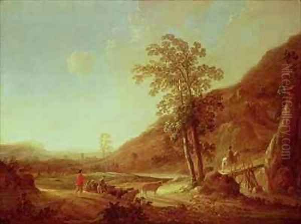 Hilly Italianate Landscape - view 1