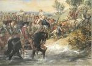A Procession With Figures