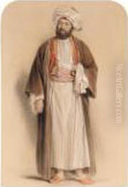 Portrait Of A Gentleman In Middle Eastern Dress - view 1