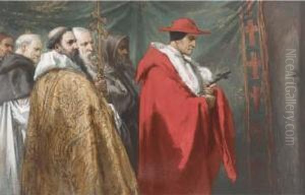 Cardinal Pandolphus At The Ex-communication Of King John - view 1