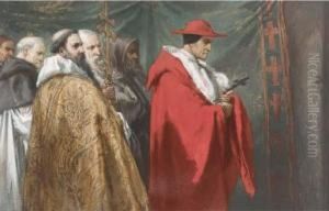Cardinal Pandolphus At The Ex-communication Of King John by Sir John Gilbert