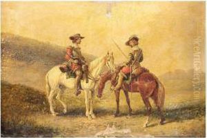 Musketeers On Horseback by Sir John Gilbert