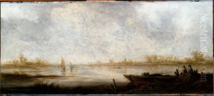 River landscape by Aelbert Cuyp