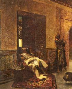 Guarding the Chieftain by Benjamin Jean Joseph Constant
