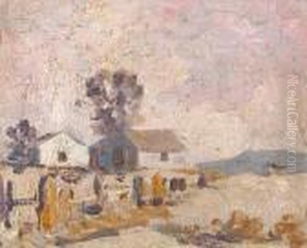 Farmhouse At Dusk - view 1