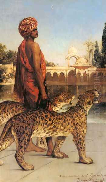 Palace Guard with Two Leopards - view 1