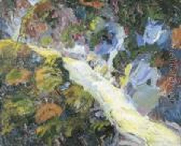 A Waterfall In The Woods - view 1