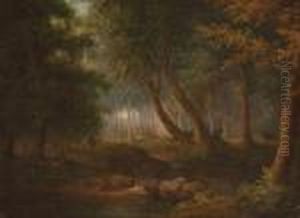 Figures In A Wooded Landscape Figures In A Wooded Landscape