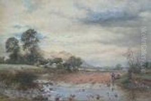 Fishing On The River Endrick At Fintry