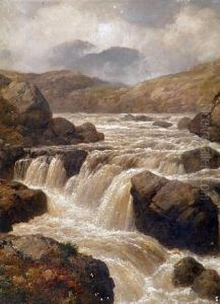 Rocky Glen With Waterfall - view 1