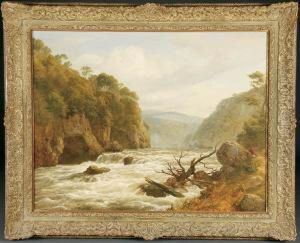Rapids On The River Clyde by Edmund Gill