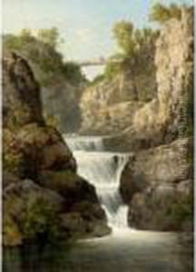 The Falls Of The Keltie From Bracklin Bridge by Edmund Gill